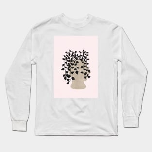 Abstract Potted Figure Mid Century Long Sleeve T-Shirt